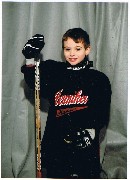 Jacob in Hockey Uniform